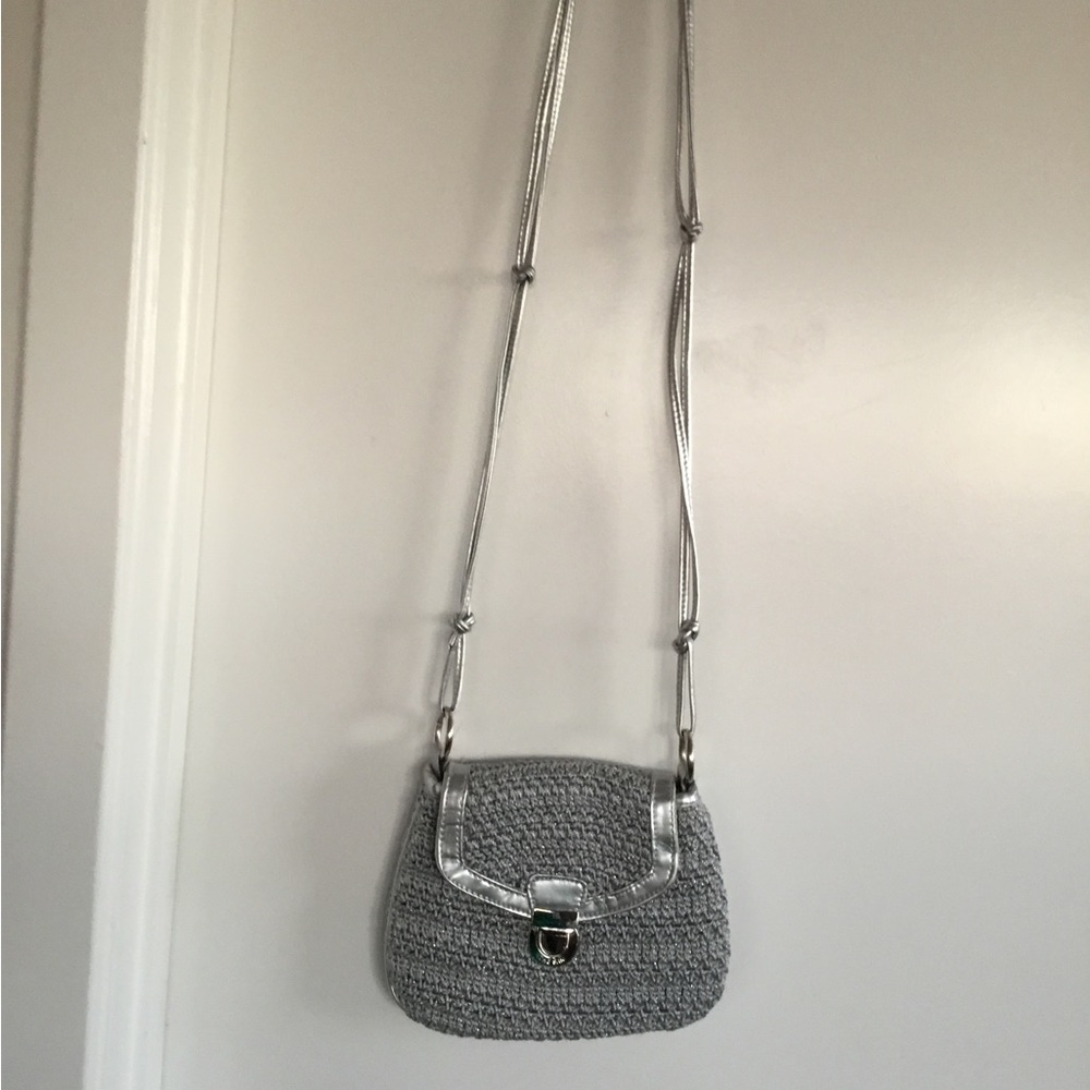 The Sak Original Grey & Silver Crotchet Bag $35 - Picture 3 of 6